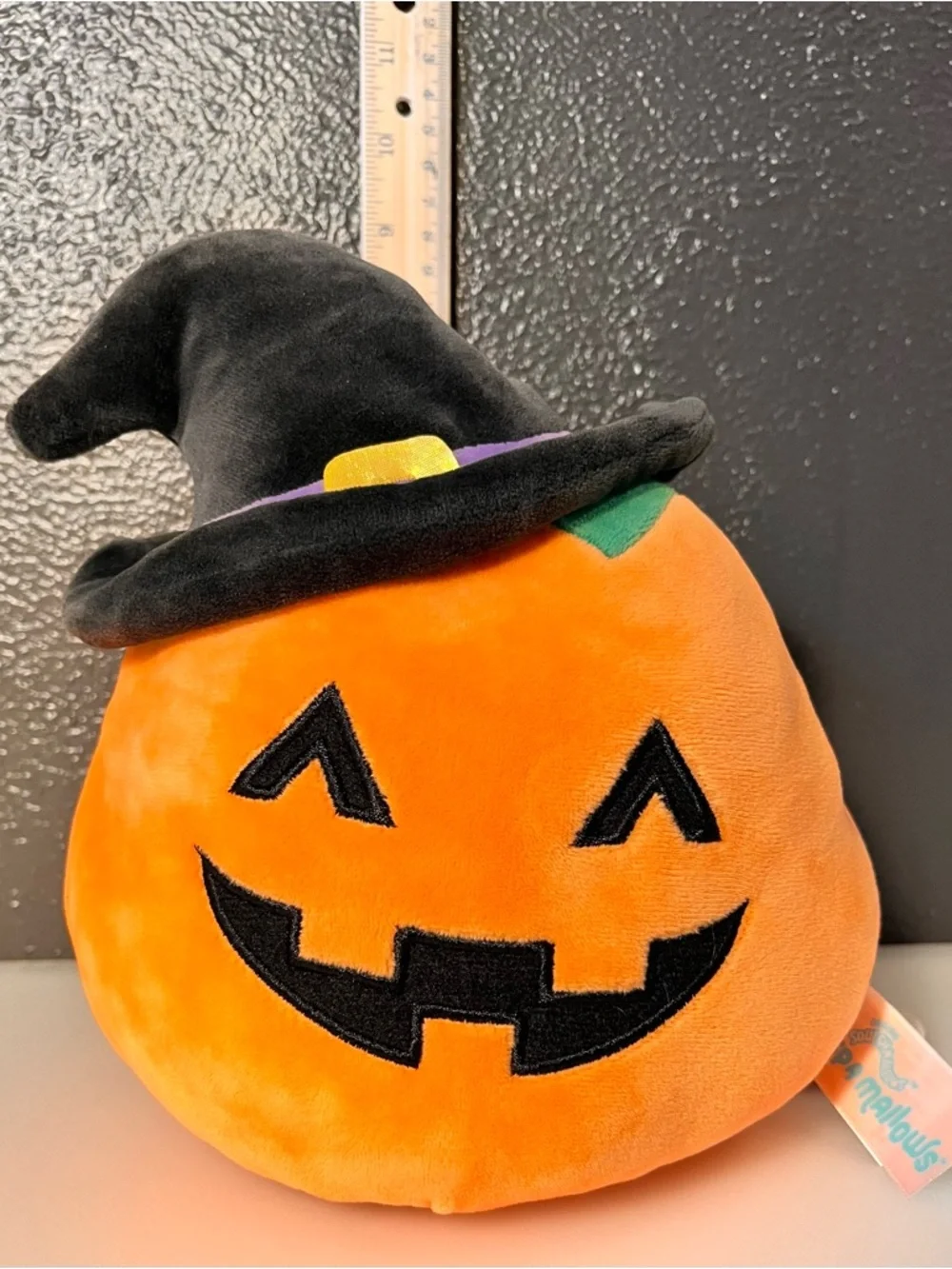 Kids Orange Pumpkin Plush Costume Hat - Halloween Jack-O'-Lantern